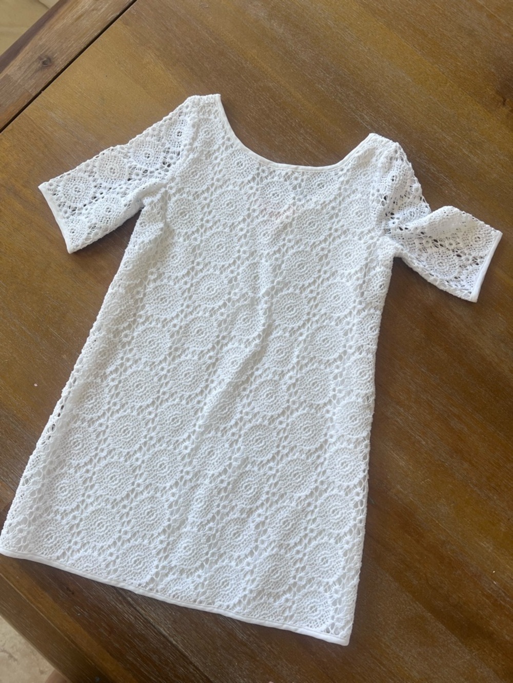 Lilly Pulitzer White Lace Girls' Topanga Breakers Resort Dress- Size Small